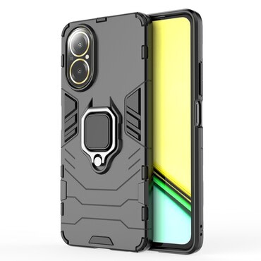 Robusten ovitek "Impact X Ring" za Realme C67 4G - črn