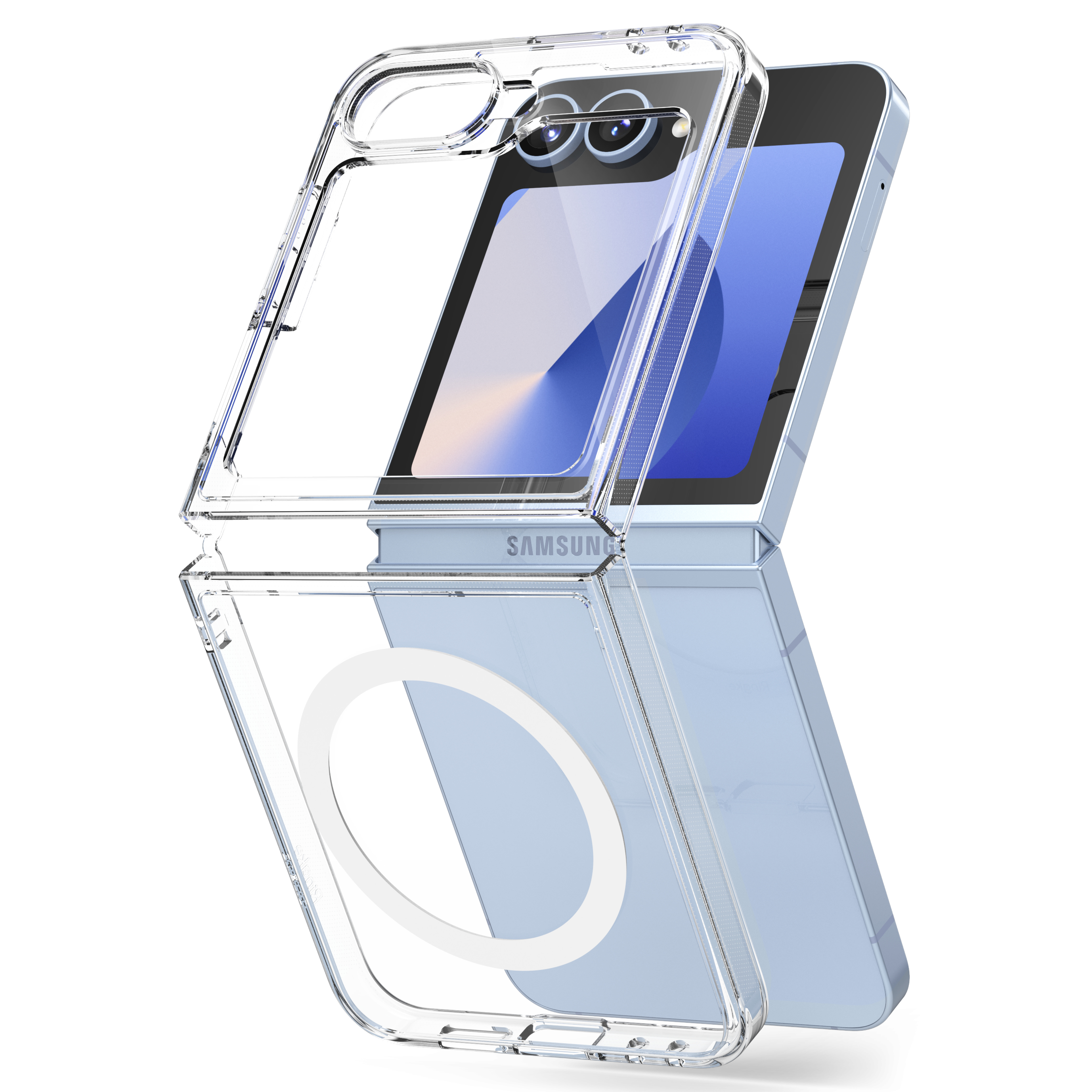 Ovitek Ringke "Fusion Magnetic" za Samsung Galaxy Z Flip6 / Z Flip7 FE - clear