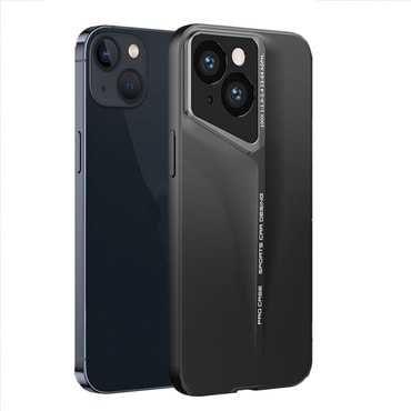 Premium tanek ovitek Blade z dodatno zaščito zadnjih kamer za iPhone 15 - midnight black