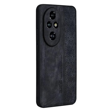 Premium ovitek Cube Leather za Honor 200 Pro z vgrajeno zaščito zadnjih kamer - graphite black