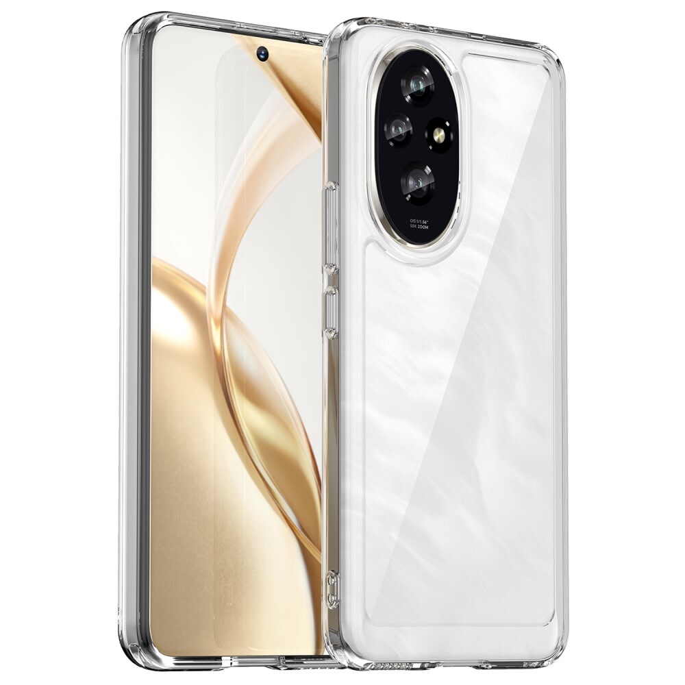 Hibriden ovitek "Frame Shield" za Honor 200 Pro - prozoren