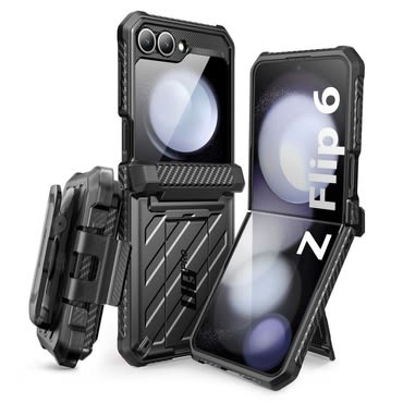 Ovitek Supcase "Unicorn Beetle Pro" za Samsung Galaxy Z Flip6 z dodatno zaponko za pas - black