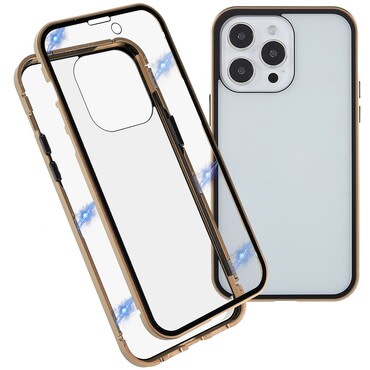 Magnetni Full-body ovitek "Stronghold" za iPhone 16 Pro - zlat
