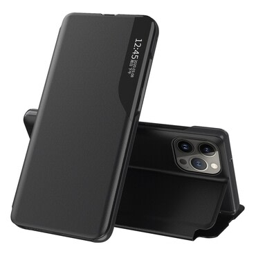 Etui "Edge View" za iPhone 14 Pro Max - črn