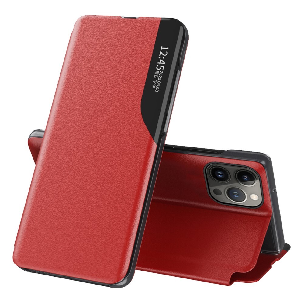 Etui "Edge View" za iPhone 16 Pro - rdeč