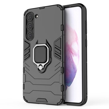 Robusten ovitek "Impact X Ring" za Samsung Galaxy S23 Plus - črn