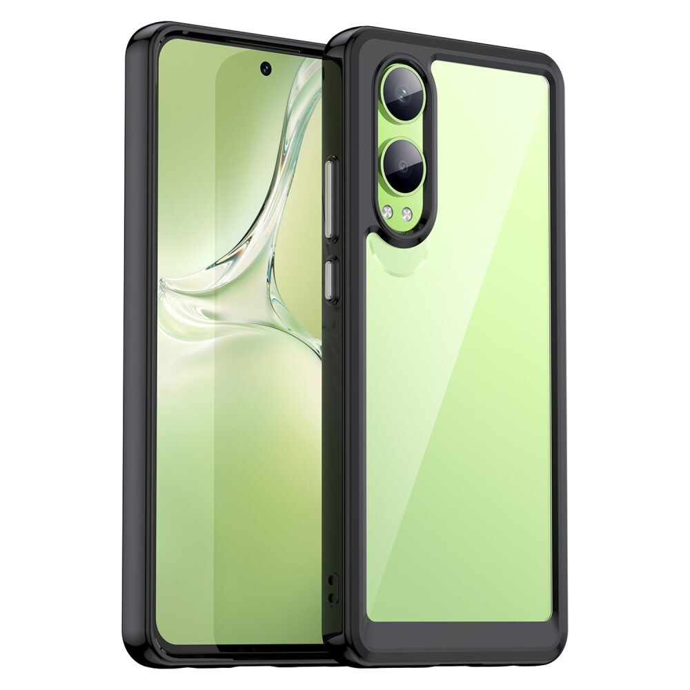 Hibriden ovitek "Frame Shield" za OnePlus Nord CE4 Lite - črn