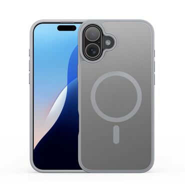 Hibridni ovitek "Yind" z magnetom MagSafe za iPhone 16 Plus - grey