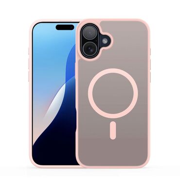 Hibridni ovitek "Yind" z magnetom MagSafe za iPhone 16 Plus - light pink