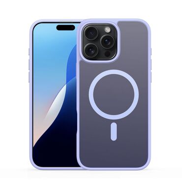 Hibridni ovitek "Yind" z magnetom MagSafe za iPhone 16 Pro Max - light purple