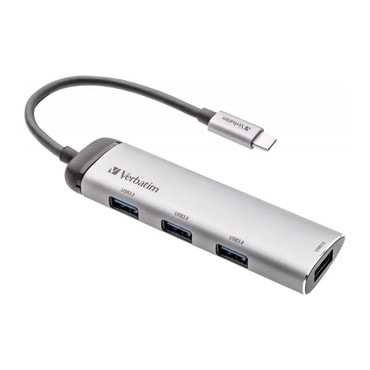 Multifunkcijski USB Hub Verbatim s štirimi USB 3.2 vhodi Multifunkcijski USB Hub Verbatim s štirimi USB 3.2 vhodi