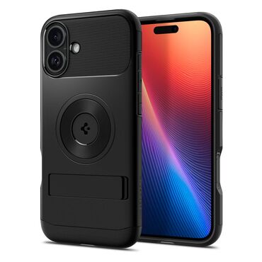 Ovitek Spigen "Slim Armor MagFit" za iPhone 16 - matte black