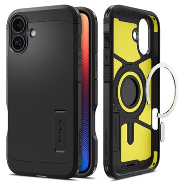 Ovitek Spigen "Tough Armor Mag" za iPhone 16 - black