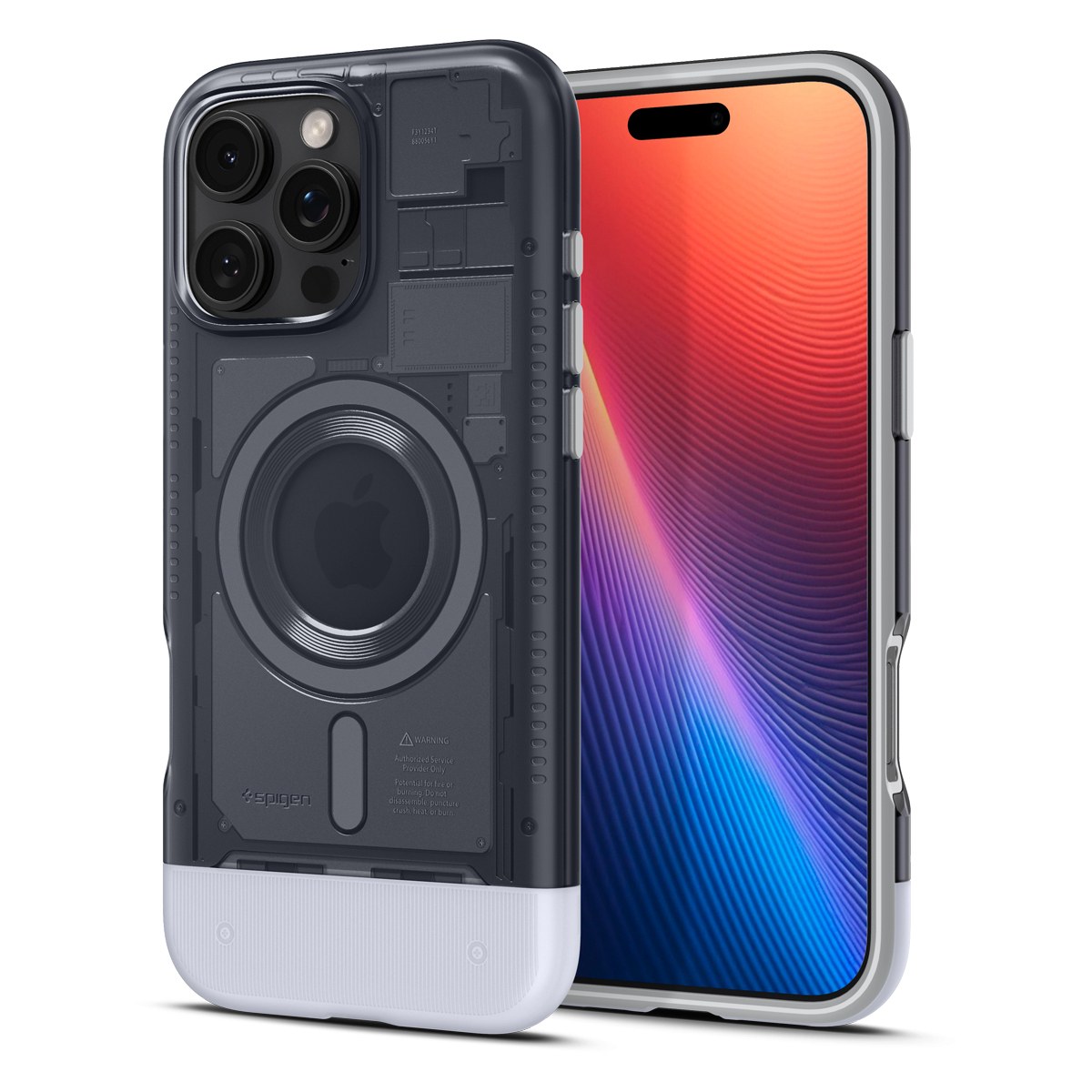 Ovitek Spigen "Classic C1 MagFit" za iPhone 16 Pro - graphite