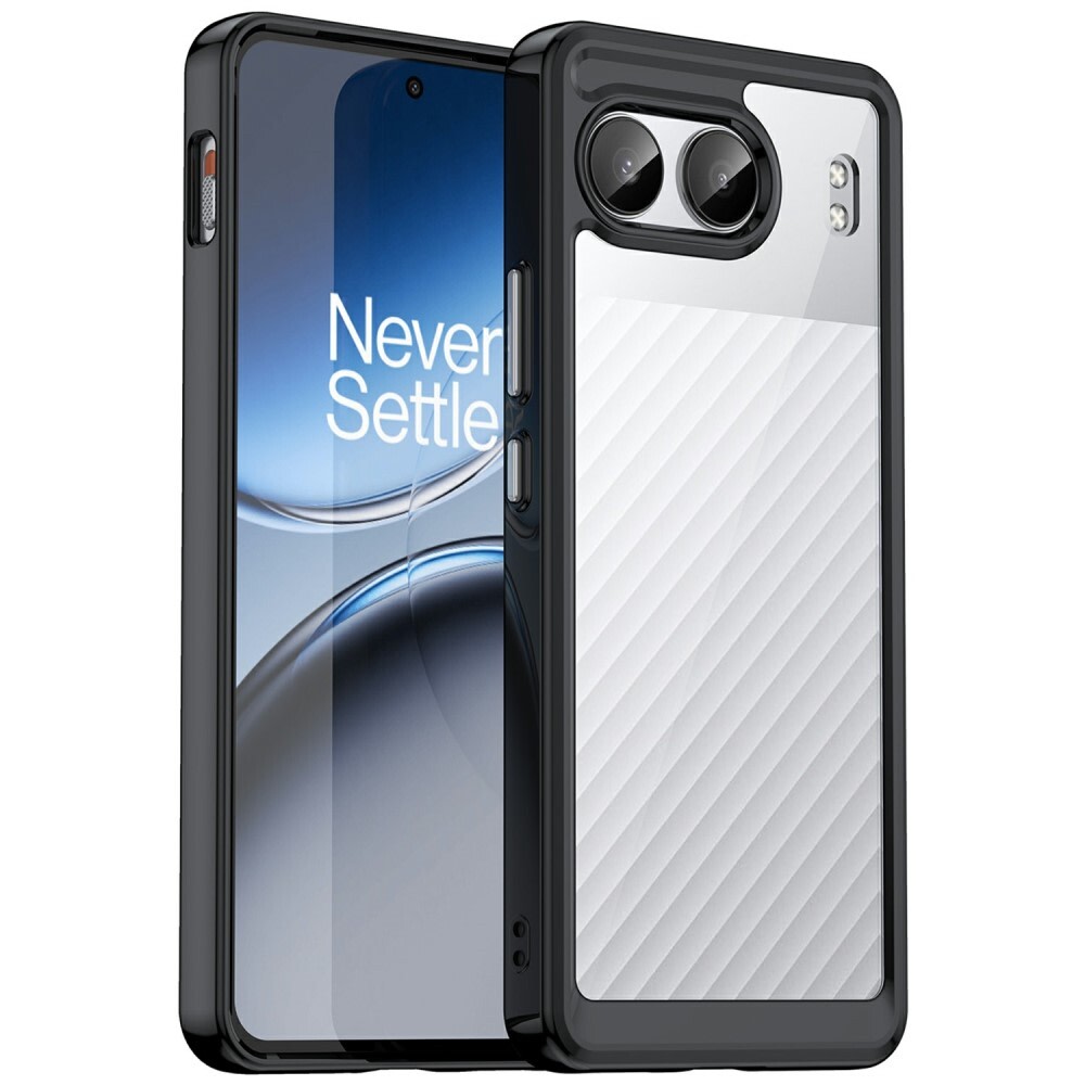 Hibriden ovitek "Frame Shield" za OnePlus Nord 4 - črn