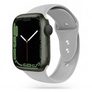 Silikonski pas za uro Apple Watch (38 / 40 / 41 mm) "Smooth" - siv