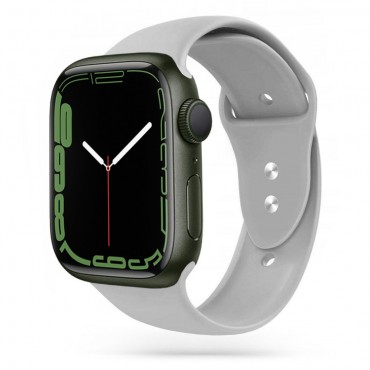 Silikonski pas za uro Apple Watch (38 / 40 / 41 mm) "Smooth" - siv Silikonski pas za uro Apple Watch (38 / 40 / 41 mm) "Smooth" - siv