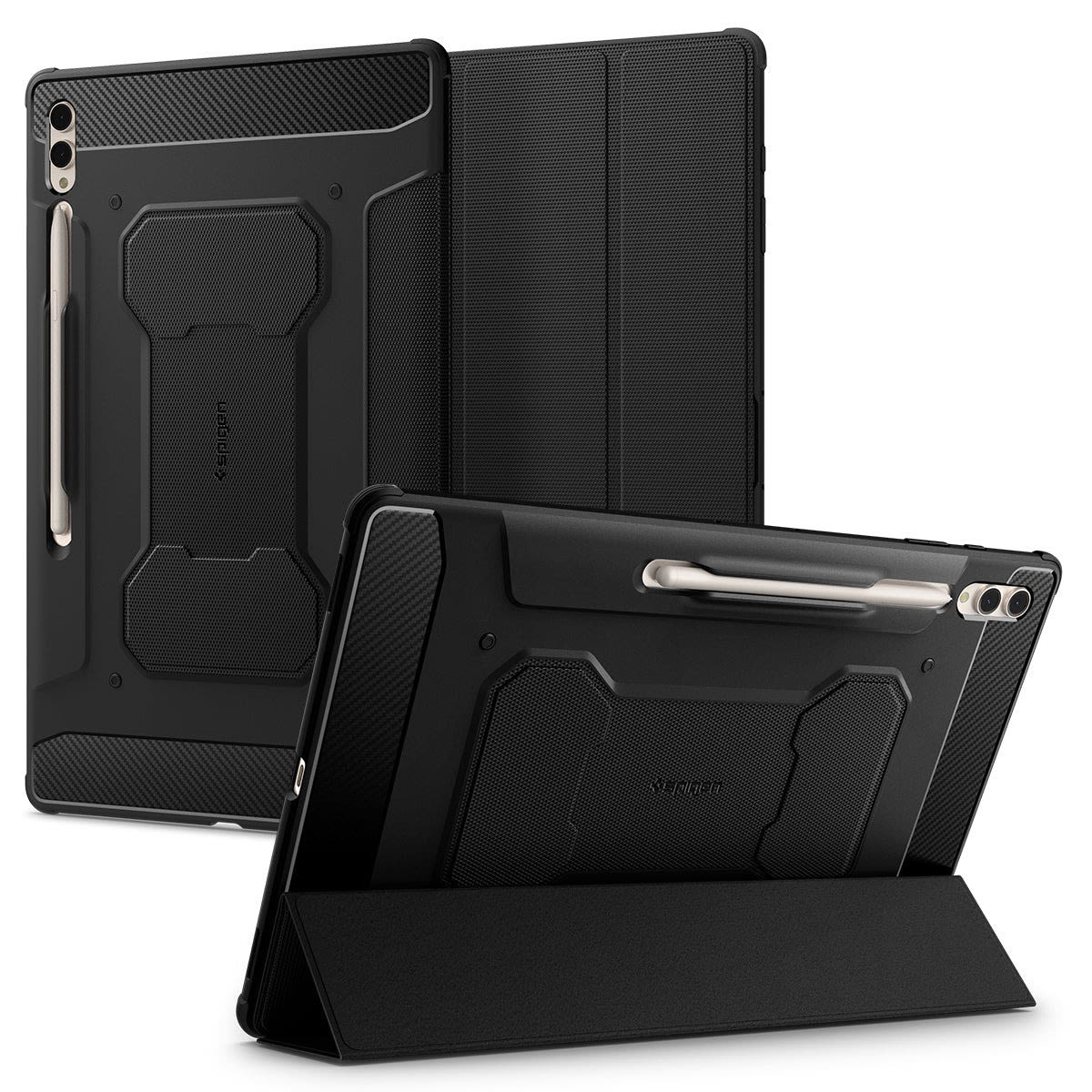 Ovitek Spigen "Rugged Armor Pro" za Samsung Galaxy Tab S8 Ultra / S9 Ultra / S10 Ultra - black