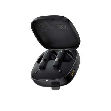 Brezžične slušalke Baseus Bowie "E20" z ENC tehnologijo izločanja hrupa in močnimi basi - črne