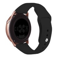 Silikonski pas za uro Huawei watch GT4 41mm / Garmin Venu 3S / Forerunner 265S / 255S / Garmin Venu 2S / Vivomove 3S / Vivoactive 4S - črn