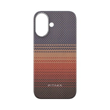Premium ovitek Pitaka "Tactile Woven MagEZ 5" za iPhone 16 - sunset