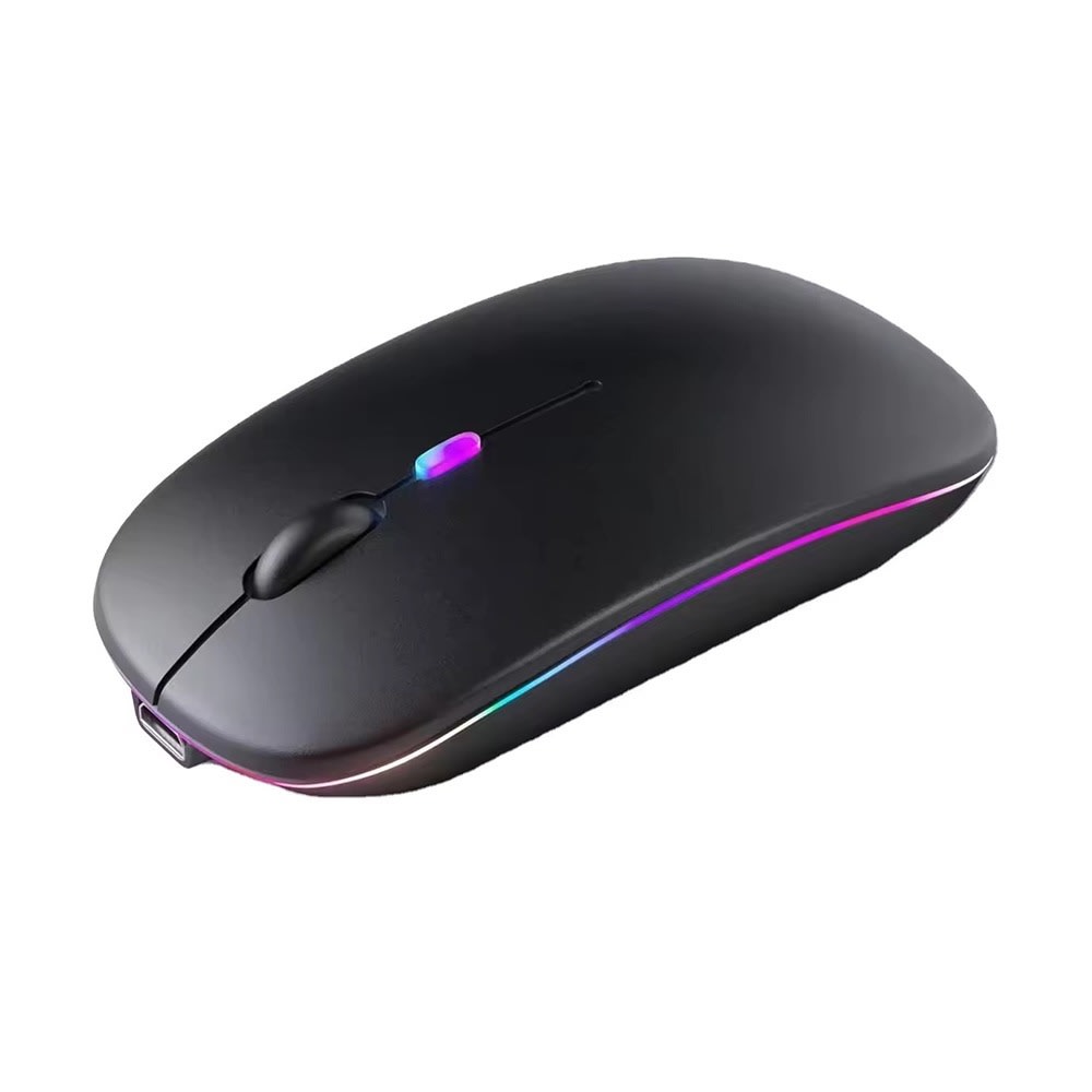 Brezžična gaming miška Techsuit M1 z RGB LED osvetljavo in 1600 DPI občutljivosti - črna
