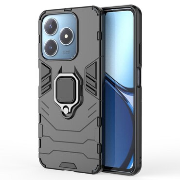 Robusten ovitek "Impact X Ring" za Realme C61 - črn