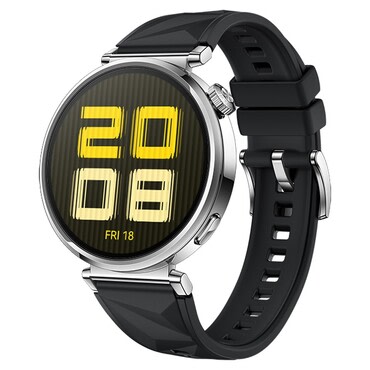 Silikonski pas za uro Huawei watch GT5 41mm / GT4 41mm / Garmin Venu 3S / 2S / Forerunner 265S / Forerunner 255S / Vivomove 3S / Vivoactive 4S - črn