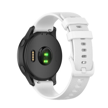 Silikonski pas za uro Garmin Venu 2 / Venu 3 / Vivoactive 4 /Forerunner 265 - bel