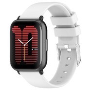 Silikonski pas za uro Garmin Vivoactive 5 / 3 / Forerunner 245 / Samsung Galaxy Watch 6 / 6 Classic / Watch 5 / 5 Pro / 4 / 4 Classic / 3 / Watch 42mm / Huawei Watch GT2 42mm / GT3 42mm / Honor Watch SE - bel