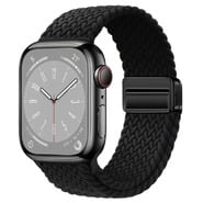 Pleteni pas za uro Apple Watch (42 / 44 / 45 / 46 / 49 mm) "Nylon Braid" - black