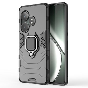 Robusten ovitek "Impact X Ring" za Realme GT 6 - črn