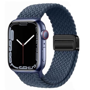 Pleteni pas za uro Apple Watch (38 / 40 / 41 mm) "Nylon Braid" - deep blue