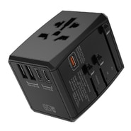 Potovalni adapter Techsuit "HHT906" 5v1 z 2x USB, 3x USB-C izhodi in PD 65W hitrim polnjenjem