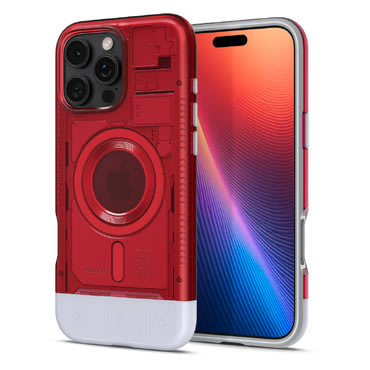 Ovitek Spigen "Classic C1 MagFit" za iPhone 16 Pro Max - ruby