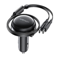 Hitri avtopolnilec Acefast 2v1 "B13" 53W s QC, PD z enim USB izhodom in izvlečnim kablom