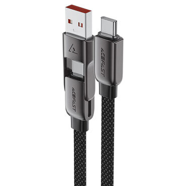 USB-C v USB-C in USB-A polnilni in podatkovni kabel Acefast "C13" za hitro polnjenje 60W - 1.2m - črn USB-C v USB-C in USB-A polnilni in podatkovni kabel Acefast "C13" za hitro polnjenje 60W - 1.2m - črn