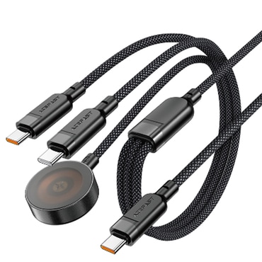 3v1 polnilni in podatkovni kabel Acefast "C6" za hitro polnjenje 100W - 1.2m - črn 3v1 polnilni in podatkovni kabel Acefast "C6" za hitro polnjenje 100W - 1.2m - črn