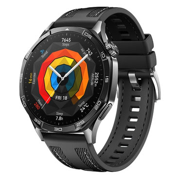 Pas za uro Huawei Watch GT5 46mm / GT5 Pro 46mm / GT4 46mm / Watch4 / Watch4 Pro / GT3 Pro 46mm / GT Runner / Watch 3 / Watch 3 Pro / GT2 Pro / GT2 46mm / GT / Watch 2 "Twin Nylon" - črn