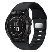 Silikonski pas za uro Garmin Enduro 3 / 2 / Fenix 8 51mm - črn