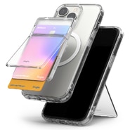 2v1 žep za kartice in stojalo Ringke "Magnetic Stand Slot" za vse MagSafe naprave - clear mist