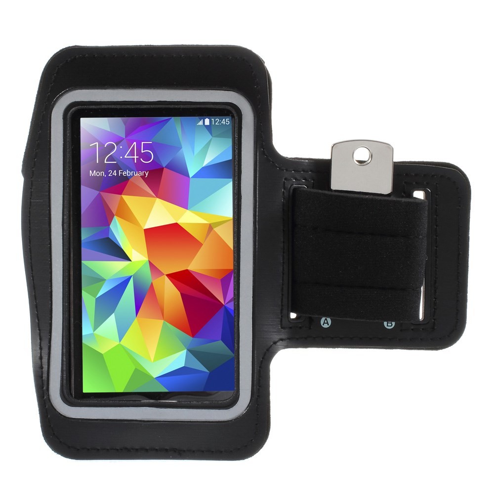 Ročni športni trak "Sport Touch" za mobilne naprave do 13 x 6.5 cm - črn