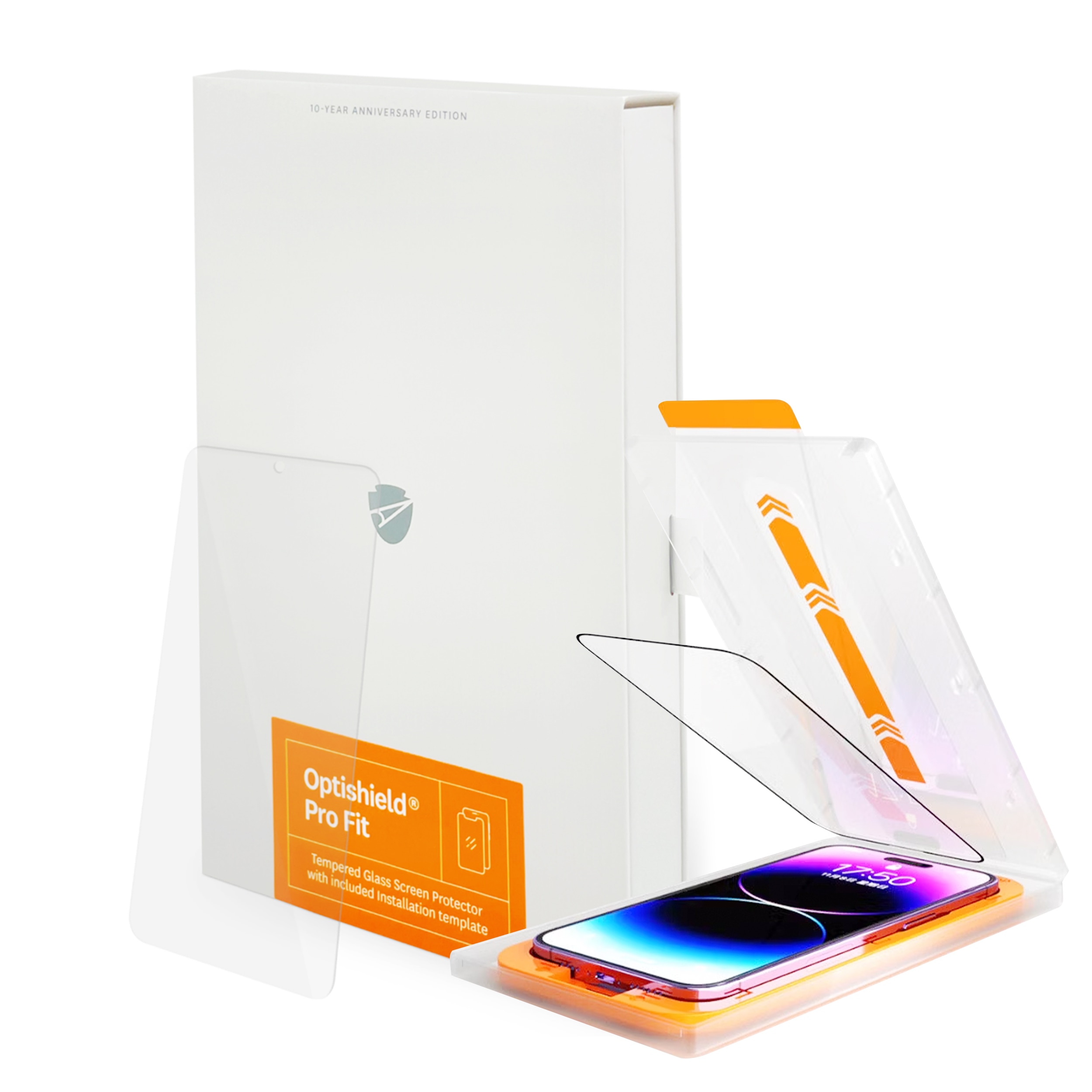 Optishield® Pro Fit premium zaščitno steklo z aplikatorjem za hitro namestitev za Samsung Galaxy S24 Ultra (2-pack)