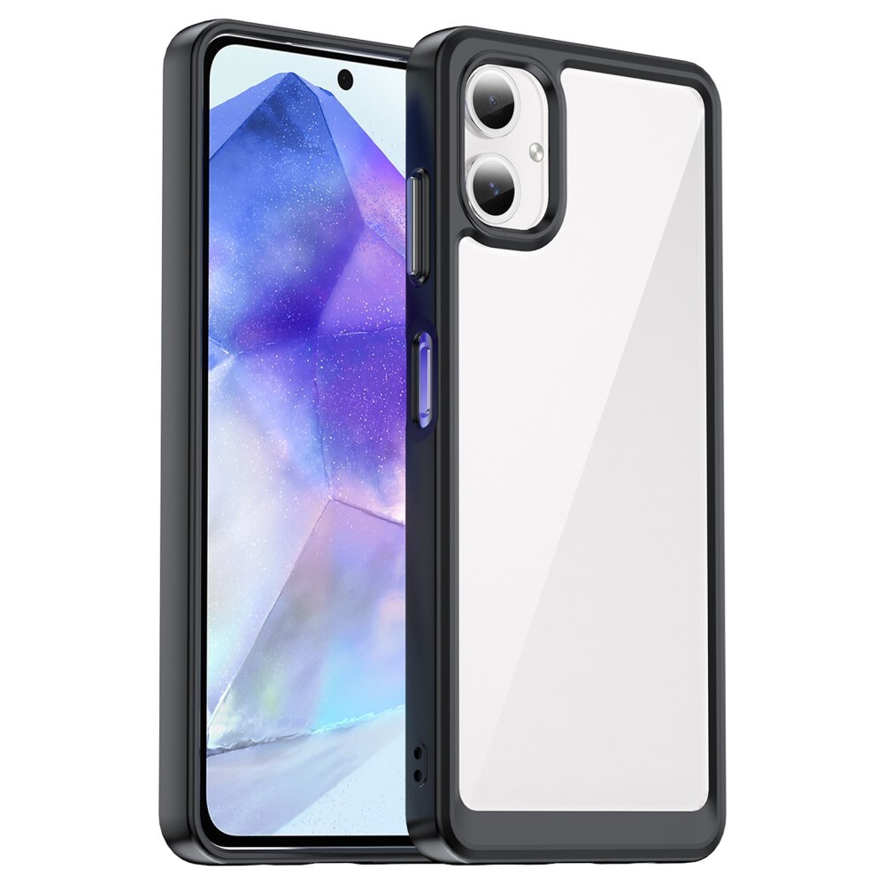 Hibriden ovitek "Frame Shield" za Samsung Galaxy A06 - črn