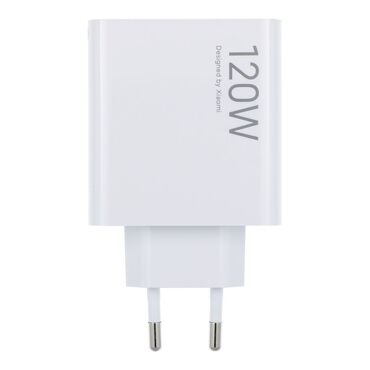 Originalen stenski polnilec Xiaomi "MDY-14-EE" z GaN 120W, USB-A in QC 3.0 - bel (bulk)