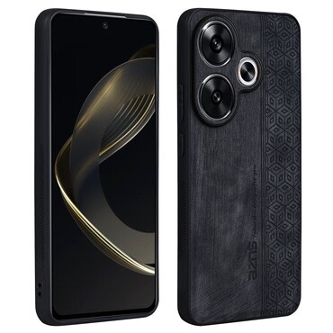 Premium ovitek Cube Leather za Xiaomi Redmi 13C 5G z vgrajeno zaščito zadnjih kamer - graphite black