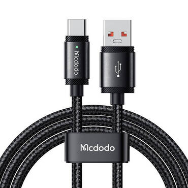 USB-A v USB-C pleten polnilni in podatkovni kabel McDodo "CA4730" 120W in 6A - 1.5m - črn