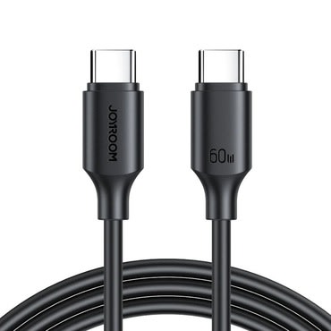 USB-C v USB-C polnilni in podatkovni kabel JoyRoom "A14" za hitro polnjenje 60W - 1.2m - črn USB-C v USB-C polnilni in podatkovni kabel JoyRoom "A14" za hitro polnjenje 60W - 1.2m - črn