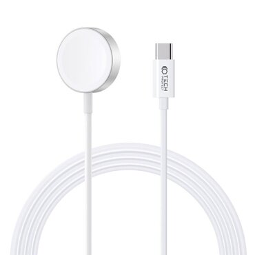Brezžična polnilna postaja Tech-Protect "UltraBoost" za Apple Watch ure - USB-C 2.5W - 1.2m - bela Brezžična polnilna postaja Tech-Protect "UltraBoost" za Apple Watch ure - USB-C 2.5W - 1.2m - bela