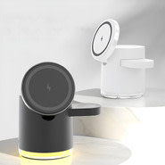 Turret MagCharge 3v1 - Qi2 brezžična polnilna postaja za MagSafe polnjenje telefona, slušalk in ure z lučko - 15W